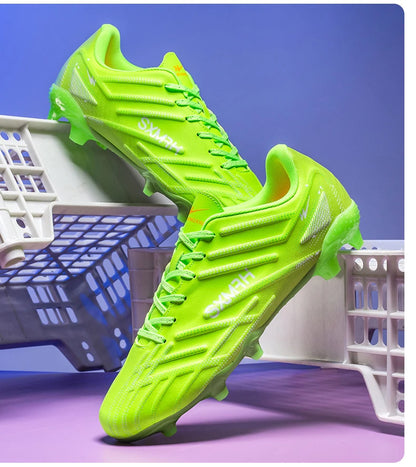 Double Star Adult Youth AG Soccer Cleats Non Slip Durable Artificial Natural Grass Football Shoes for Training Match Men Women