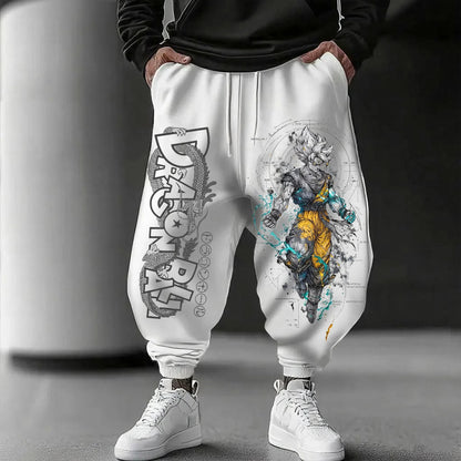 Dragon Ball GOKU Japanese Animation Sports Trousers 2025 American Loose Autumn Warm Men's and Women's Cotton Leggings