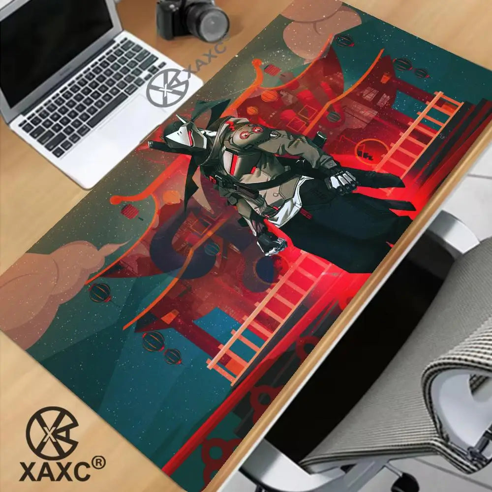 Tapete de Rato Grande Overwatch Kawaii XXL para PC, Tapete de Secretária para Computador, Gamer, Escritório, Teclado, Mesa, Acessórios Gaming, Mousepad XAXC