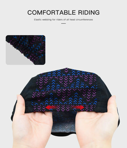 HISERWA Men Women Cycling Cap Sun Protection Summer Breathable Sports Quick Dry Bicycle Cycling Hat Bike Headwear Gorra Ciclismo