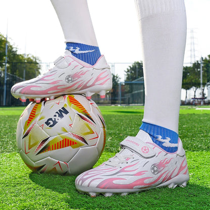 Children's Soccer Shoes Lightweight Football Sneakers Kids Sports Shoes Outdoor Non-Slip Futsal Shoes Boys Girls Training Shoes