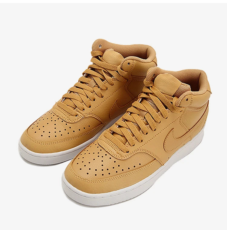 Nike genuine Court Vision Men's/Women's Mid-top Fashion Casual Sneakers CD5436-700