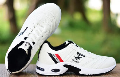 Baskets en cuir pour homme Chaussures décontractées et polyvalentes Chaussures de course d'extérieur antidérapantes Chaussures de skate tendance pour homme Zapatos Homme