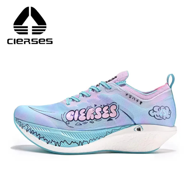 CIERSES Carbon fiber plate Marathon Running Racing Shoes  Men Professional Stable Support Shock-relief Rebbound Training shoes