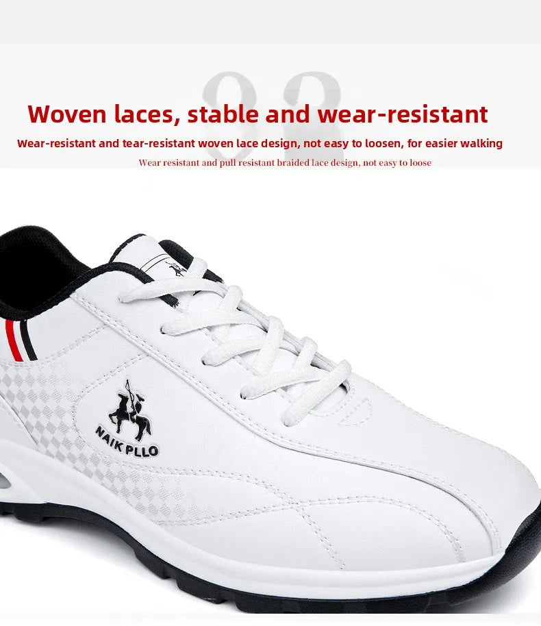 2026 New Men's Running Shoes Sporty Casual Travel Trendy Air-Cushioned White Sneakers Lightweight Shock-Absorbing Youth Footwear