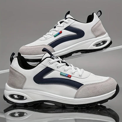 Men's Trendy Sports Shoes Lightweight Breathable Modern Non Slip Shoes Suede Detailing Outdoor Stylish Daily Wear Men Sneakers