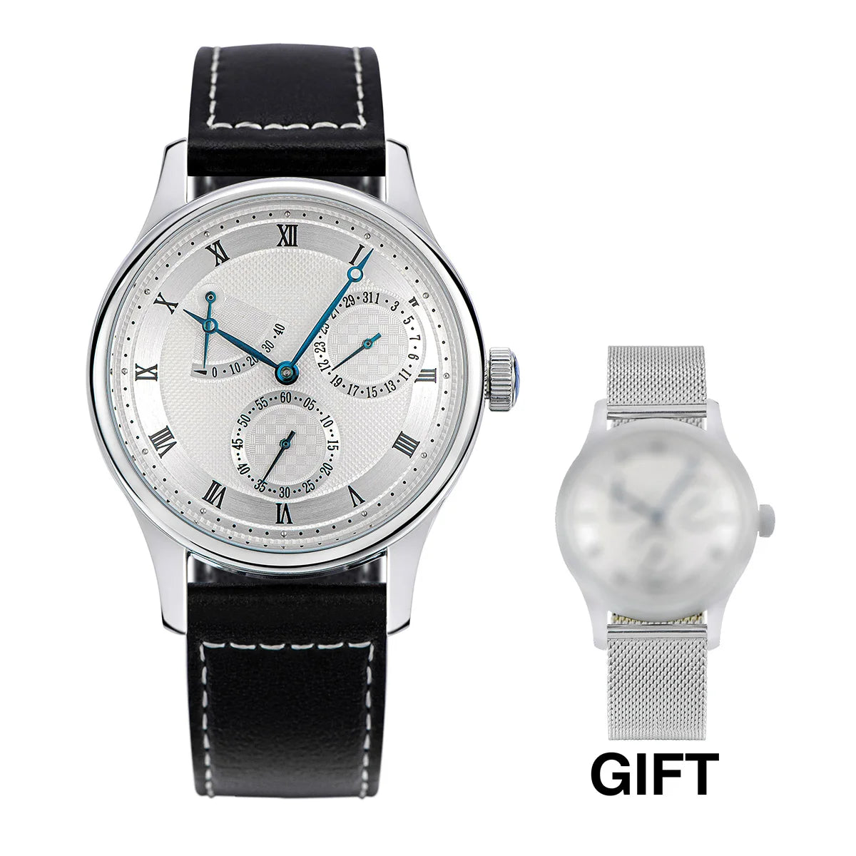 Relógio de Homem Pilot 40mm 1963 Automático Mecânico de Pulso, Movimento Tianjin ST1780, Design Militar, Novo 2024