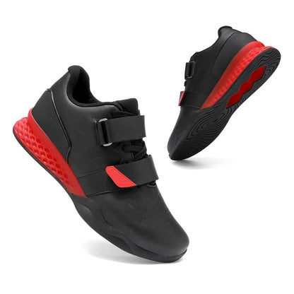 Weightlifting shoes, professional men and women powerlifting squat training shoes, hard sole gym shoes with stable heel, non-slip design