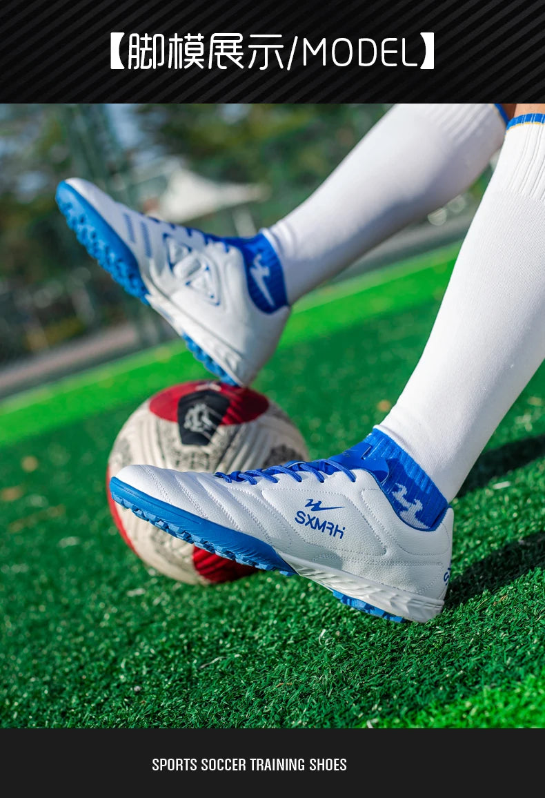 Double Star Men's Genuine TF Turf Soccer Shoes, for Primary School Students, Teenagers, Adults & Kids, Professional Training and