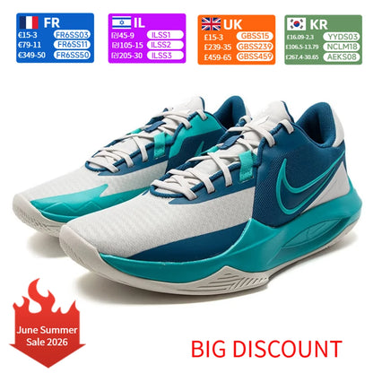 Nike Precision 6 Comfortable and Versatile Low-Top Basketball Shoes for Men DD9535-008
