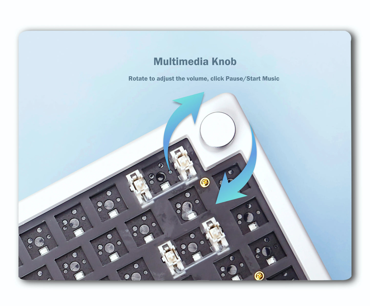 GMK67 Mechanical Keyboard KIT Bluetooth 5.0/2.4G Wireless/Wired Gasket-mounted Gaming Keyboard Customizable Keyboards KIT
