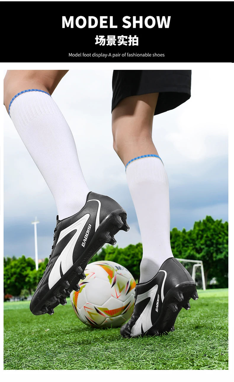 Novas sapatilhas de futebol profissional para homem, sapatilhas de futebol para adulto, futsal indoor, ultraleves, antiderrapantes, desportivas, resistentes ao desgaste, botas de futebol