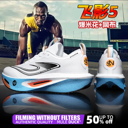 Carbon Plate Sports Running Shoes Marathon Men Breathable Lightweight Women's Comfortable Athletic Nonskid Chunta Sneakers