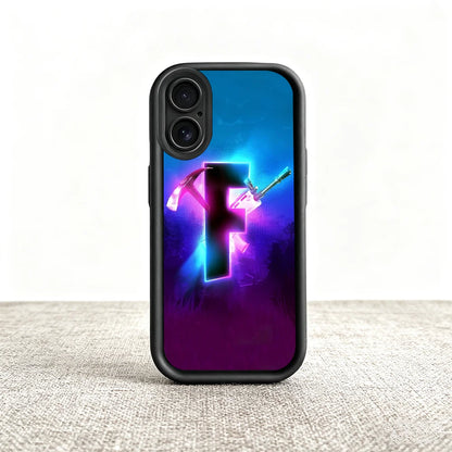 Game F-Fortnite Survival phone case For iPhone 11 12 13 14 15 16 17 Max Pro Plus Air Mini Lens Protective Black Soft Shell