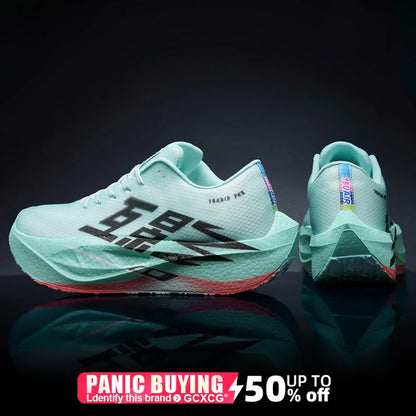 Running Shoe Men Sports Carbon Board Speciality Breathable Lightweight Women's Comfortable Athletic Nonskid Sneakers﻿ Marathon