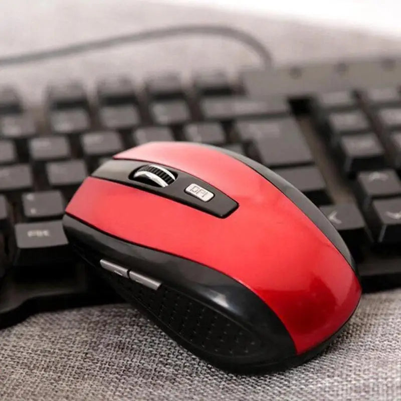 Rato Ótico Sem Fios 2.4GHz com Recetor USB para Gaming, 6 Botões, para Computador, PC e Portátil, Acessórios