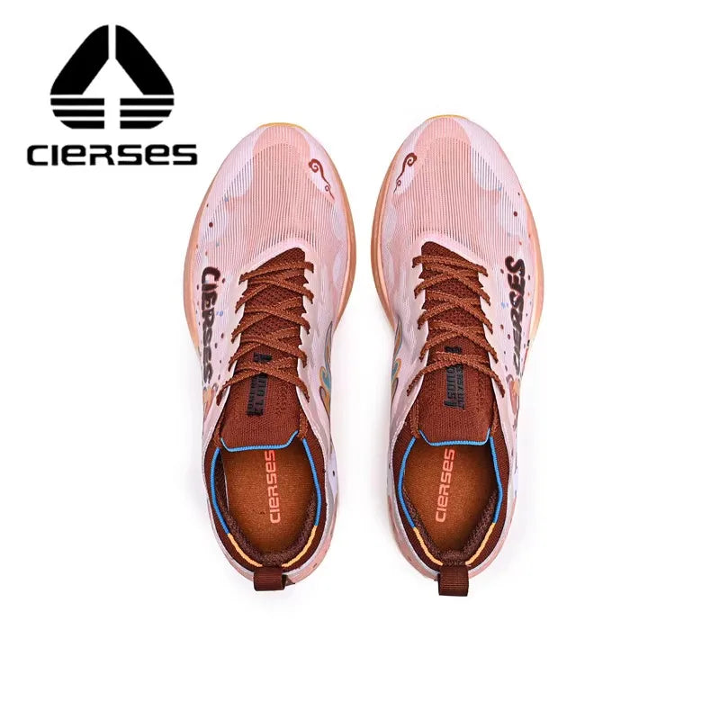 CIERSES Carbon fiber plate Marathon Running Racing Shoes  Men Professional Stable Support Shock-relief Rebbound Training shoes