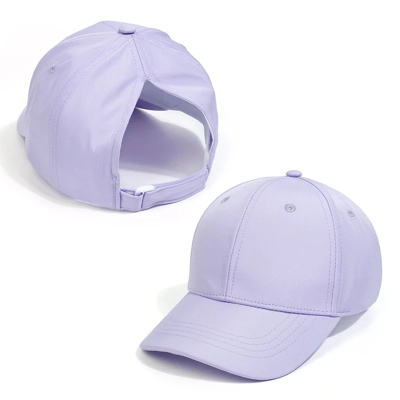 Hot High Ponytail Kids Hat Baseball Cap For Girls Boys Travel Sun Hat Adjustable Children Peaked Caps Hollow Back Ponytail Caps