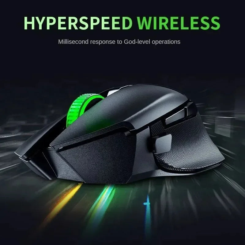Razer Basilisk V3 X HyperSpeed Wireless Gaming Mouse, 18K DPI Optical Sensor, Chroma RGB, HyperSpeed 2.4GHz & Bluetooth Ergonomic Gaming Mouse