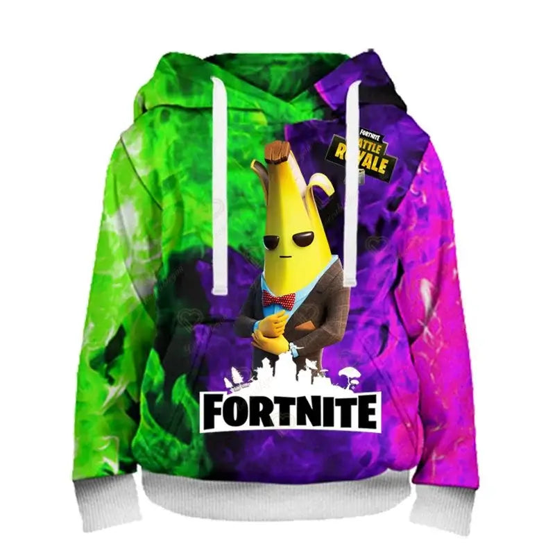 Ανδρικό φούτερ με κουκούλα Fortnite, μοντέρνα μπλούζα με 3D εκτύπωση, φούτερ με κουκούλα Battle Game για αγόρια και κορίτσια, χιπ χοπ, ανδρικό casual πανωφόρι