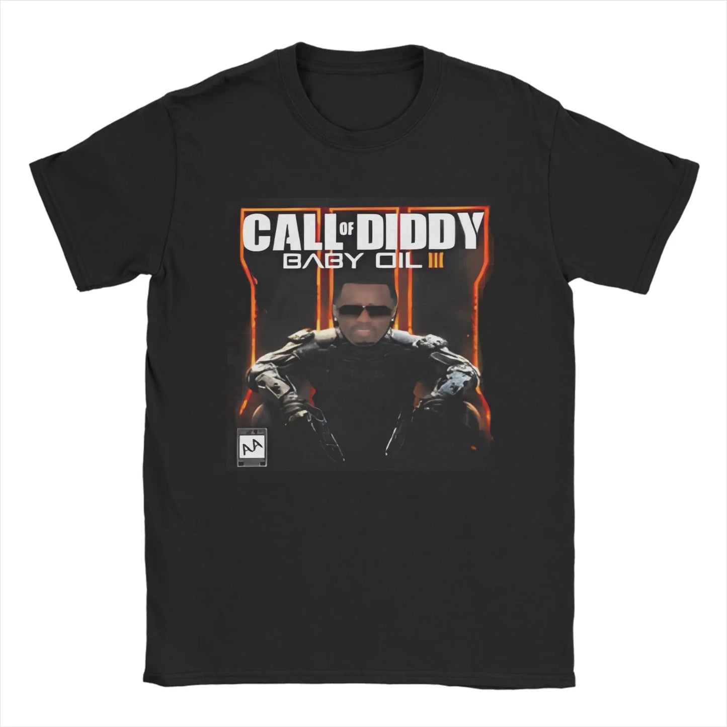 Pánské tričko Call of Diddy Party Brainrot Sigma, humorné tričko ze 100% bavlny, krátký rukáv, tričko s kulatým výstřihem, klasické oblečení