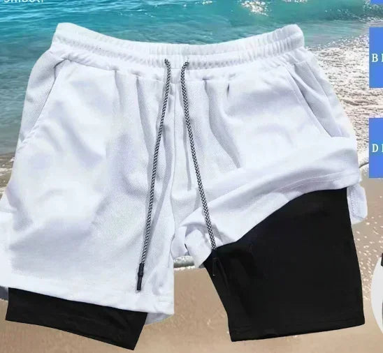 New Men's Dragon Ball Super Licensed Shorts 2025 - Japanese Anime Breathable Quick-Dry Beach Pants, Retro Y2K Hip Hop Style