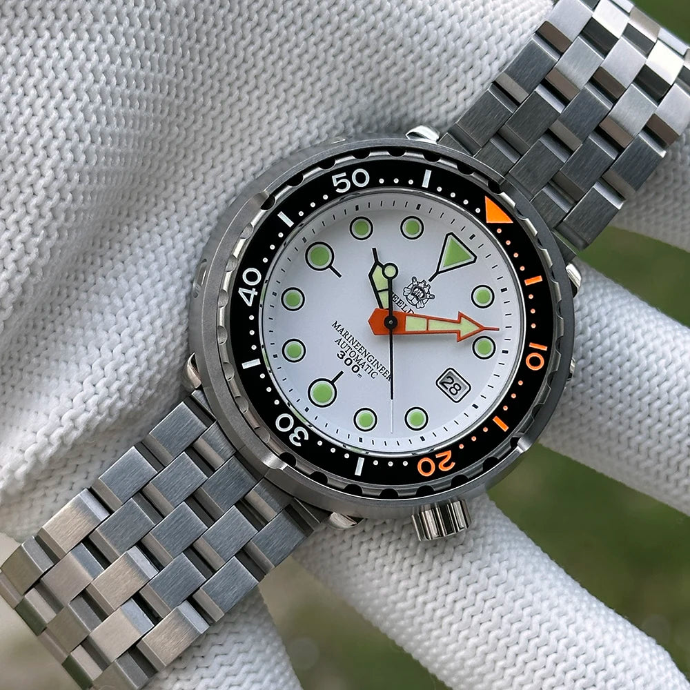2025 Tuna Can Classic Watch For Men STEELDIVE SD1975C Super Luminous Ceramic Bezel 300M Waterproof NH35 Movement Dive Wristwatch
