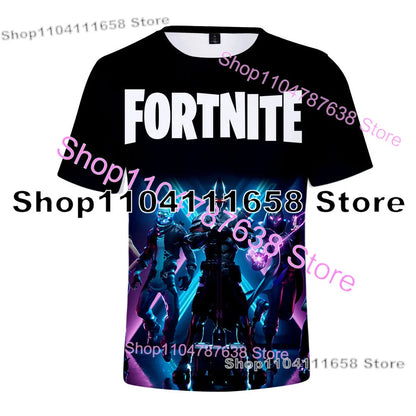 Summer T-shirt Raven Ultima Knight F-Fortnite T Shirt 3D Print Banana Peely Men's Tee Battle Royale Game Tops Birthday Gifts