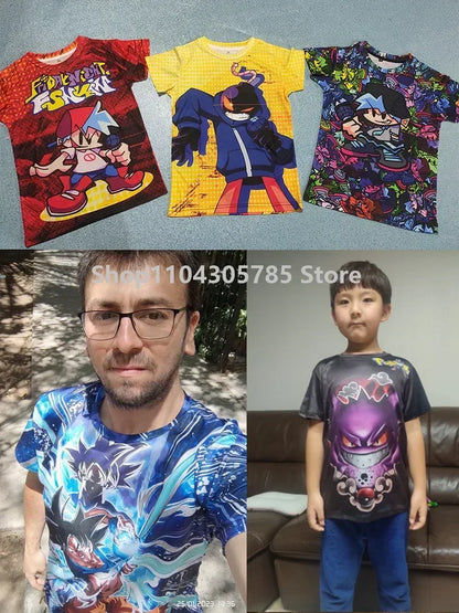 Fortnites Theme Birthday Number T-Shirt Summer Child White Clothes Cartoon Hot Game Short Sleeve Tees Casual Tops Funny Gifts