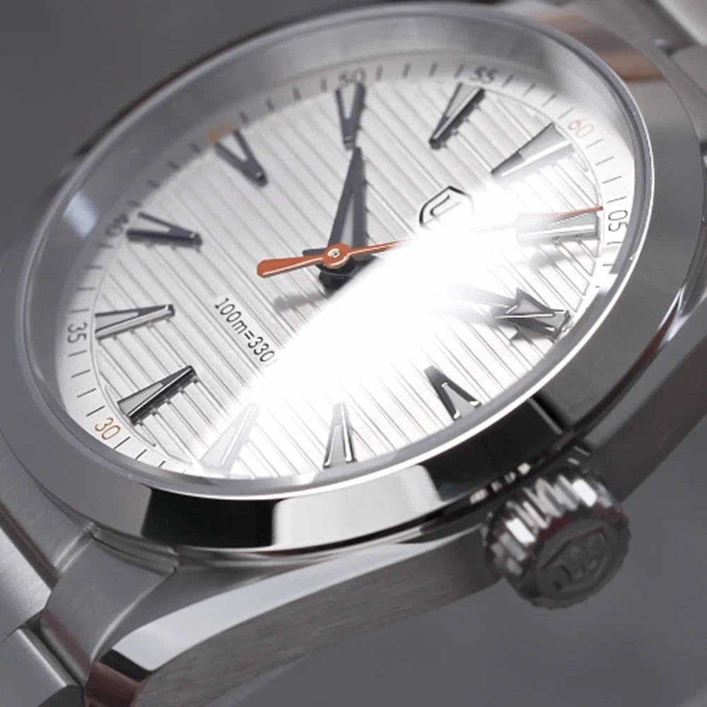 Watchdives WD0006 Watch VH31 Sweep Second Movement Domed Sapphire Crystal BGW9 Luminous 10Bar Waterproof 38mm Vintage Watches