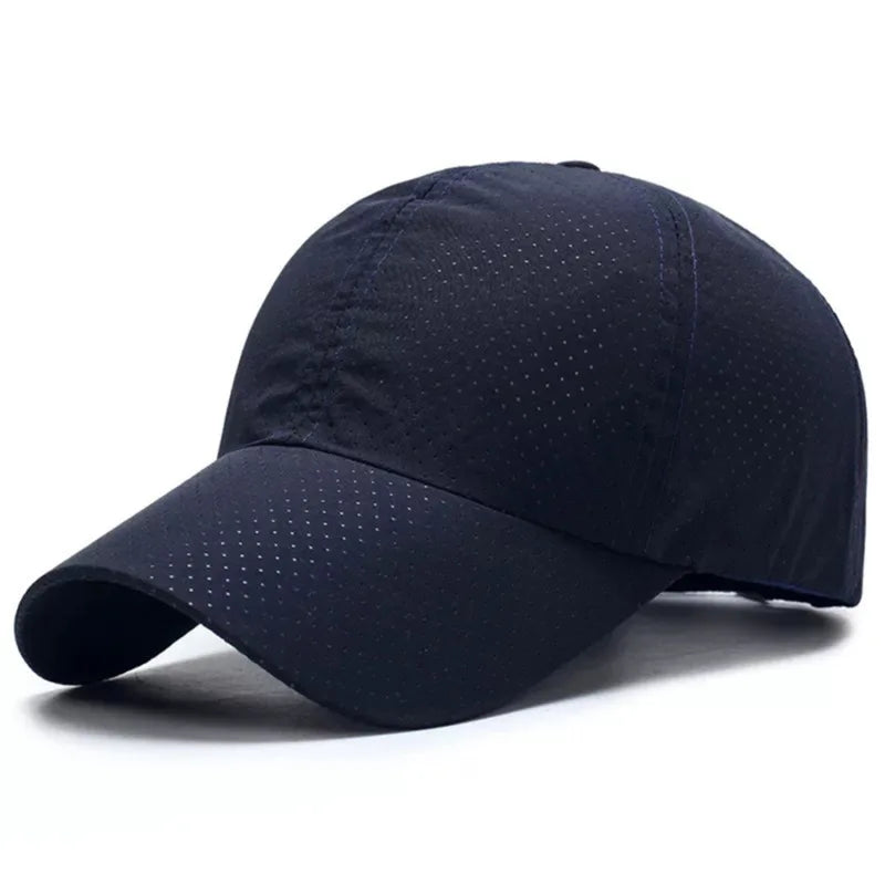 Casquette de soleil à séchage rapide pour femme, casquette de sport décontractée pour homme, casquette de baseball grande taille 60-65 cm, casquette à visière ajustable, casquette à visière