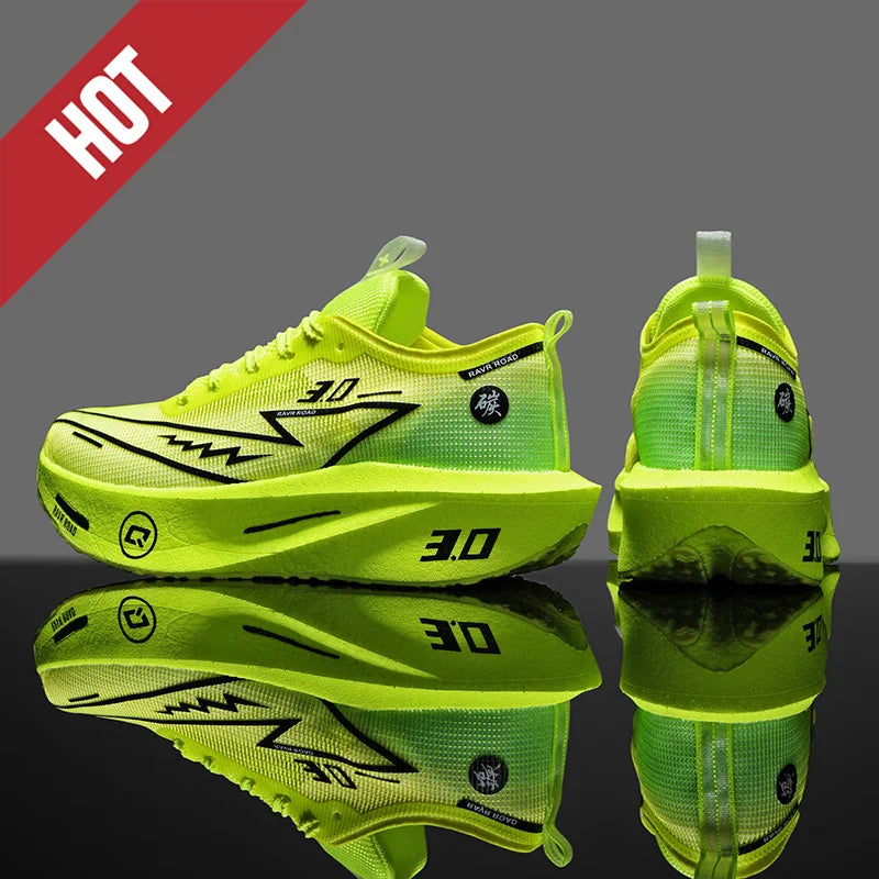Air Running Shoes Men Sports Marathon Carbon Plate Breathable Lightweight Women Comfortable Athletic Leisure Sneakers Soft Sole