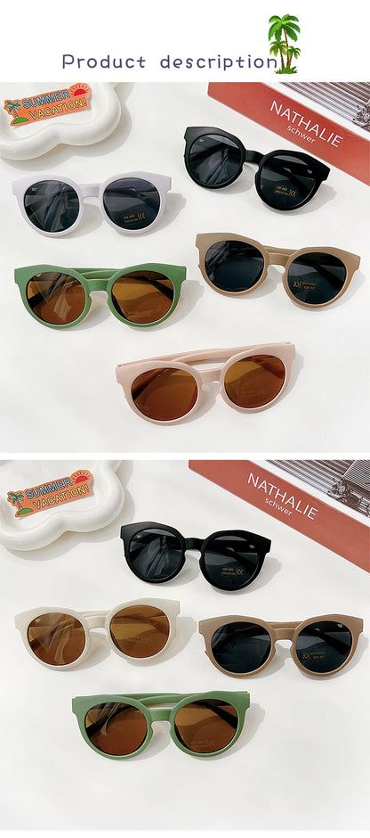 2026 Kids Personality Classic Outdoor Sun Protection Sunglasses Boys Girls Colors Protect Eyes Baby UV400 Sunglasses Children