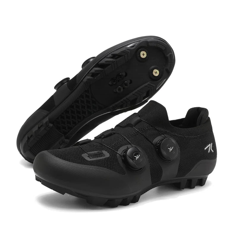 Professional Men Cycling MTB Shoes Route Cleats Speed Road Bike Sneaker Racing Women Flat Bicycle Mountain Spd Biking Footwear