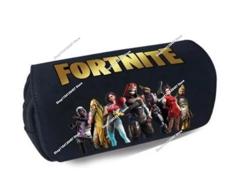 Anime Pencil Bag Kawaii Fortnite Pencil Case Large Capacity Waterproof Handheld Cosplay Pencil Pouch Office Stationary Gift Toy