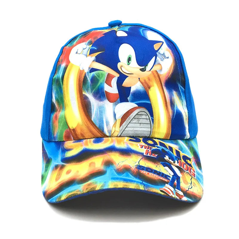 Casquette de baseball pour enfants Sonic 50-54 cm, personnage de dessin animé, hérisson ShadowTails, Knuckles, casquette de protection solaire, accessoire, cadeau