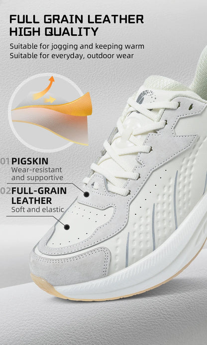 ONEMIX 2025 Winter Training Running Shoes for Men Sport Shoes Leather Warm Wear-Resistant Female Jogging Shoes Walking Sneakers