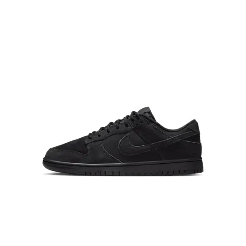 Nike Dunk Leather Retro SE Versatile, Comfortable, Shock Absorbed, Low Top Board Shoes for Men and Women, Black IB6651-001
