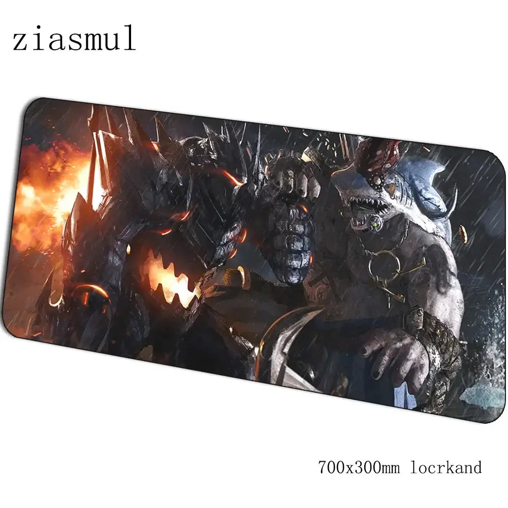 Tappetino mouse Overwatch cartoon per computer 700x300x3mm, tappetino gaming grande Indie Pop per mouse e tastiera, giochi PC gamer da scrivania
