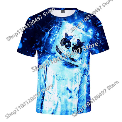 Fortnites Theme Birthday Number T-Shirt Summer Child White Clothes Cartoon Hot Game Short Sleeve Tees Casual Tops Funny Gifts