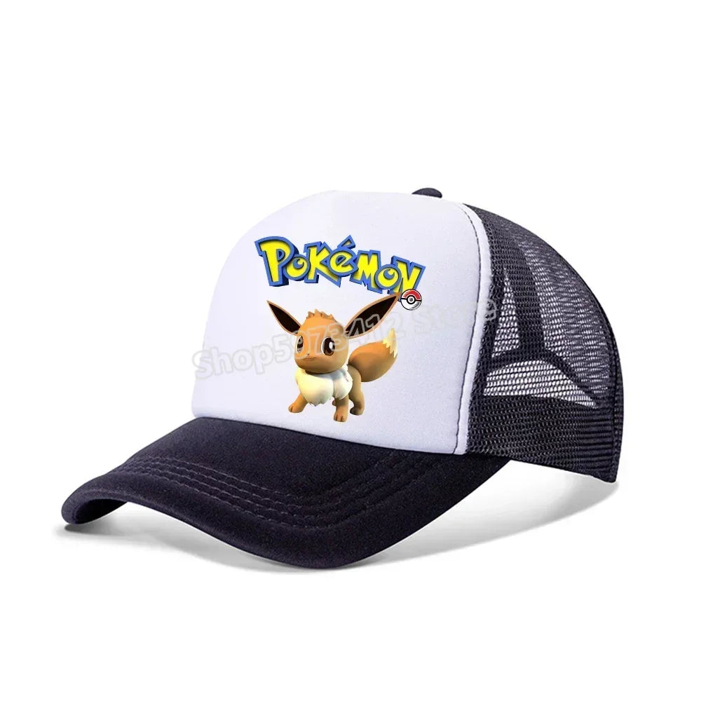 Pokemons Baseball Cap Pikachu Charizard Gengar Anime Peaked Hat Kid Adult Summer Outdoor Sport Hats Boy Casual Fashion Cap Gift