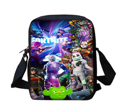 Mala de ombro estilo messenger com estampado Hot Game Boy Girls, design infantil F-FortniteS, mala casual para homem e mulher, bolsa para telemóvel e saco de compras
