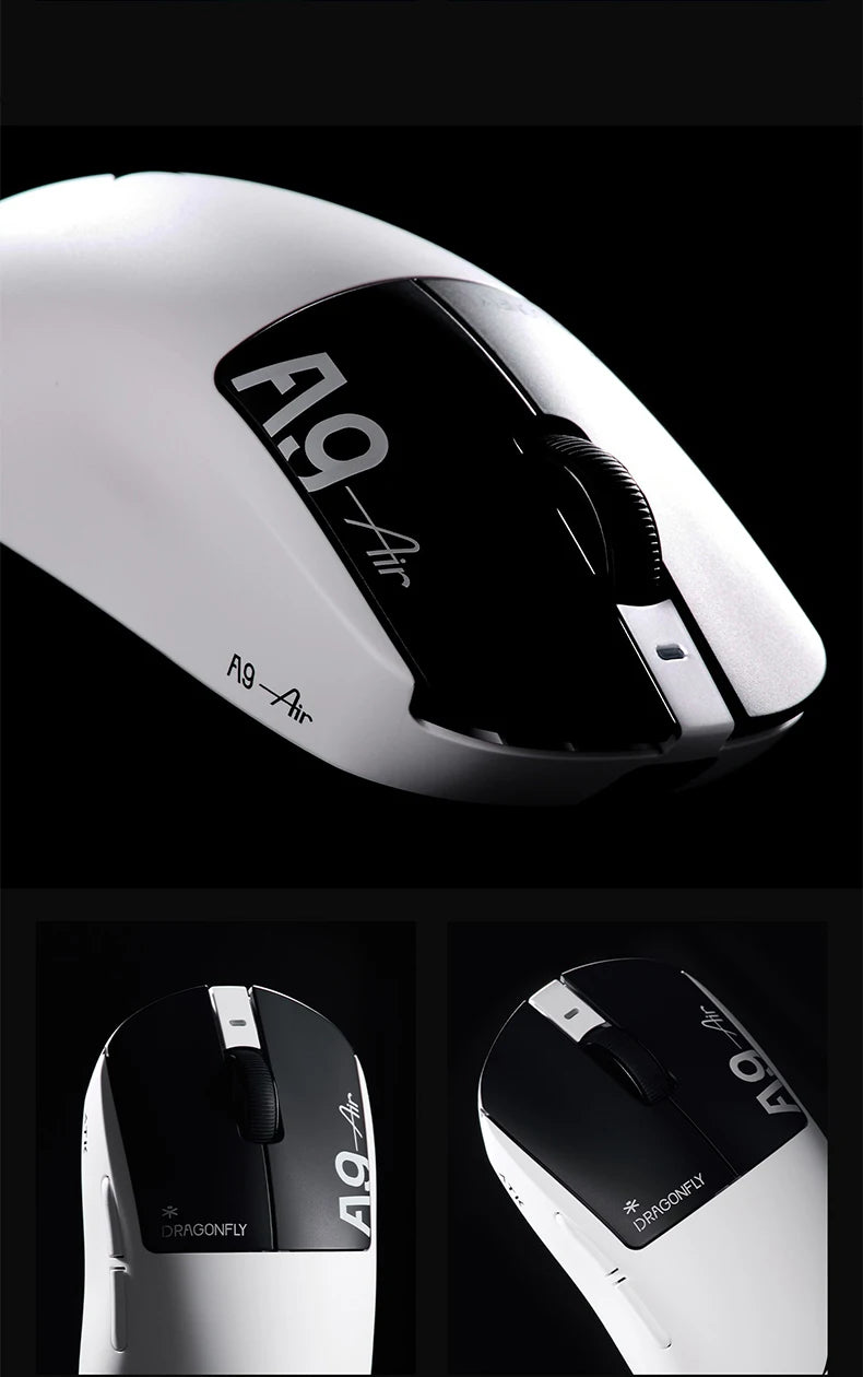 ATK Dragonfly A9 Ultimate bezdrôtová herná myš A9 Air PAW3950 ultraľahká ergonomická e-športová myš pre hráčov FPS CSGO A9 Ultra