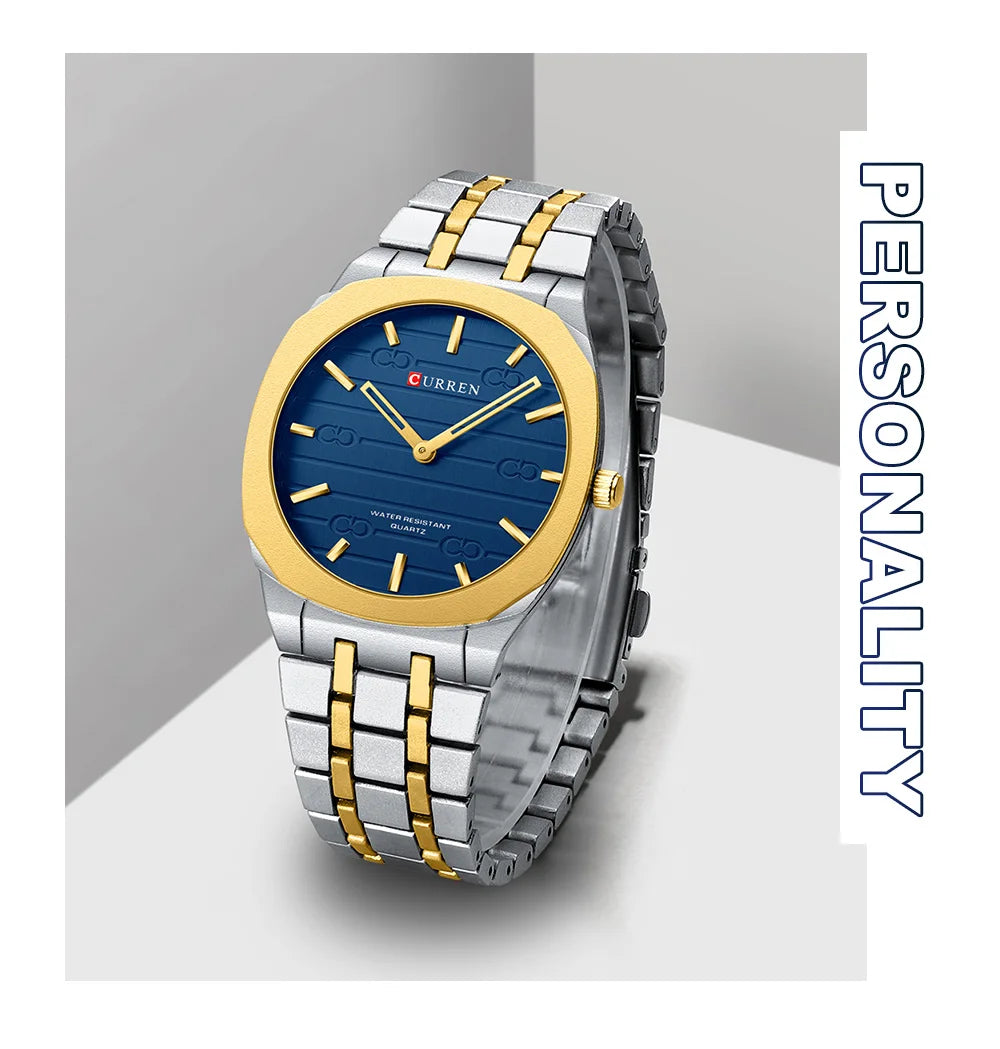 CURREN Top Luxury Brand Quartz Watch Men Stainless steel Strap Military Watches 30ATM Waterproof Wristwatch Relogio Masculino