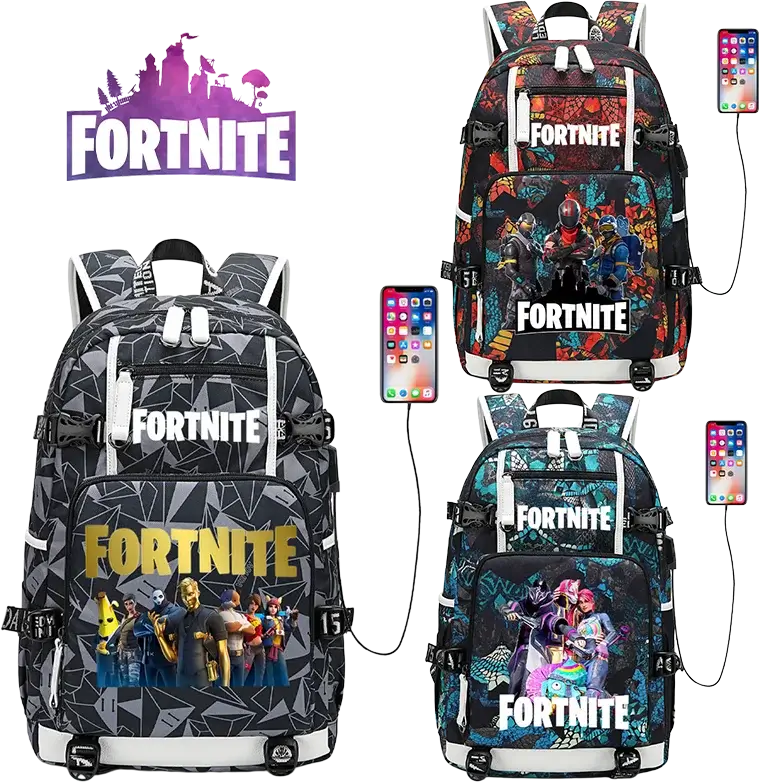 Fortnite-Print-Schülerrucksack für Jungen und Mädchen, Schulrucksack mit großem Fassungsvermögen, wasserdicht, leicht und strapazierfähig, Geburtstagsgeschenk