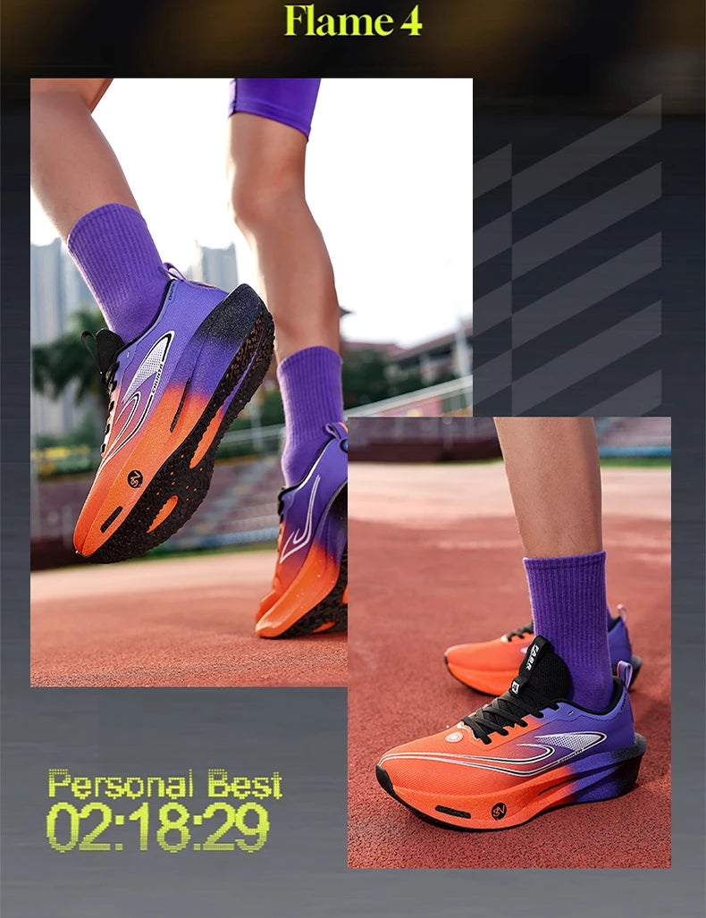 Carbon Plate Sports Running Shoes Marathon Men Breathable Lightweight Women's Comfortable Athletic Nonskid Chunta Sneakers