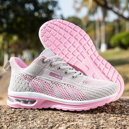 New Summer Rebound Womens Sports Shoes Lightweight Shock-absorbing Running Shoes Marathons Foot Protection Balance Walking Shoes