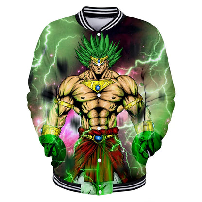 Dragon Ball Streetwear Baseball Uniform for Man Women Son Goku Adults Costumes Jackets Spring Fall Coat Cardigan Sweatshirt Gift