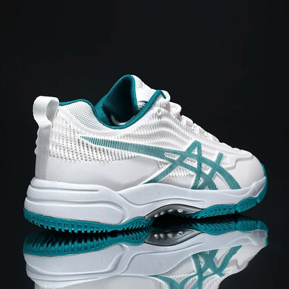 Men Women Badminton Shoes Table Tennis Shoes for Volleyball Handball Sports Sneakers Anti-Skid Mesh Breathable Field Training
