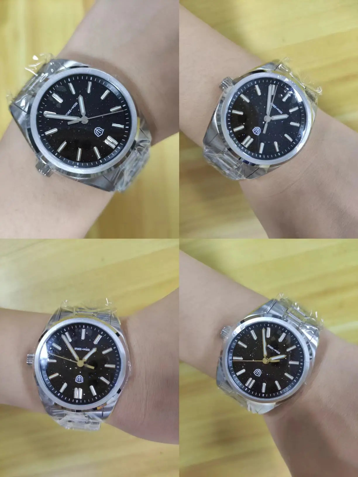 Watchdives WD0003B ‌Aventurine Dial Watch VH31 Quartz Movement Sapphire Crystal Luminous 100m Waterproof 36mm Vintage Watches